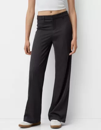 Pantaloni de croitorie cu picioare largi