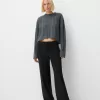 Pantaloni de croitorie cu picioare largi