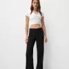 Pantaloni de croitorie cu picioare largi Pantaloni de croitorie cu picioare largi