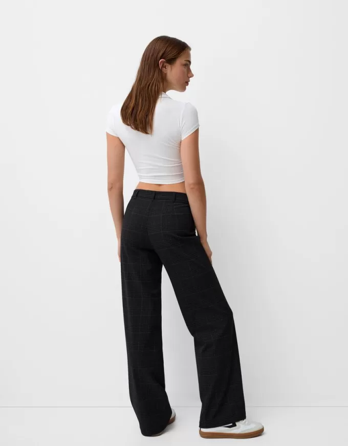 Pantaloni de croitorie cu picioare largi Pantaloni de croitorie cu picioare largi