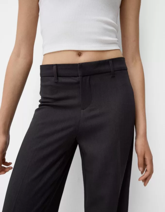 Pantaloni de croitorie cu picioare largi Pantaloni de croitorie cu picioare largi