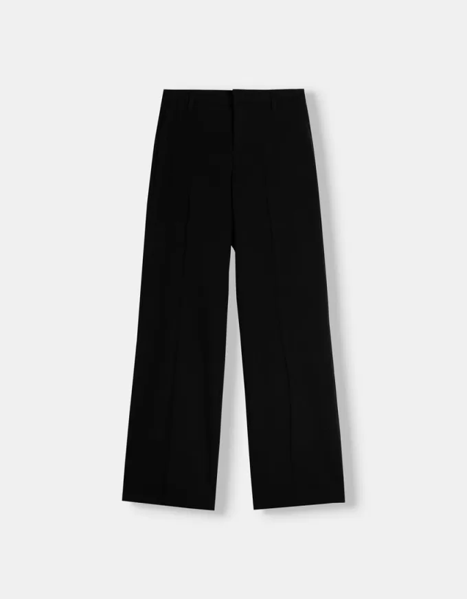 Pantaloni de croitorie cu picioare largi