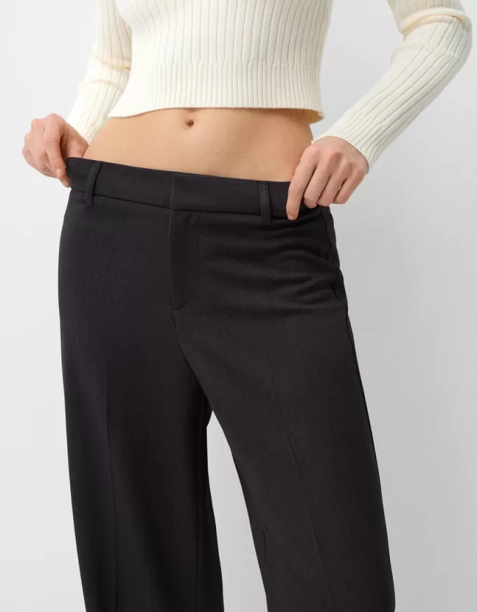 Pantaloni de croitorie cu picioare largi Pantaloni de croitorie cu picioare largi