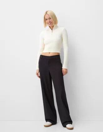 Pantaloni de croitorie cu picioare largi