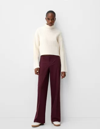 Pantaloni de croitorie cu picioare largi