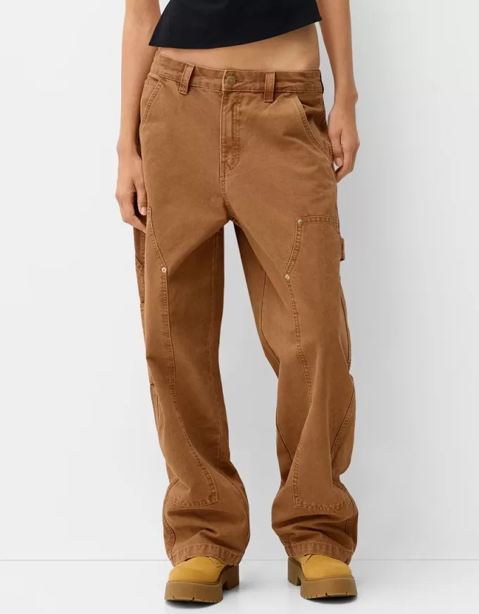 Pantaloni de dulgher din bumbac