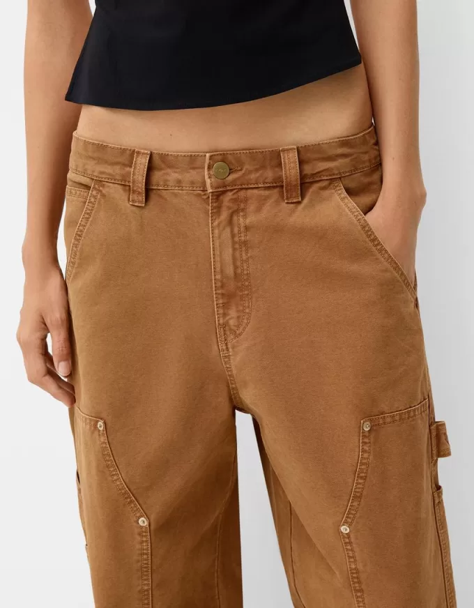 Pantaloni de dulgher din bumbac