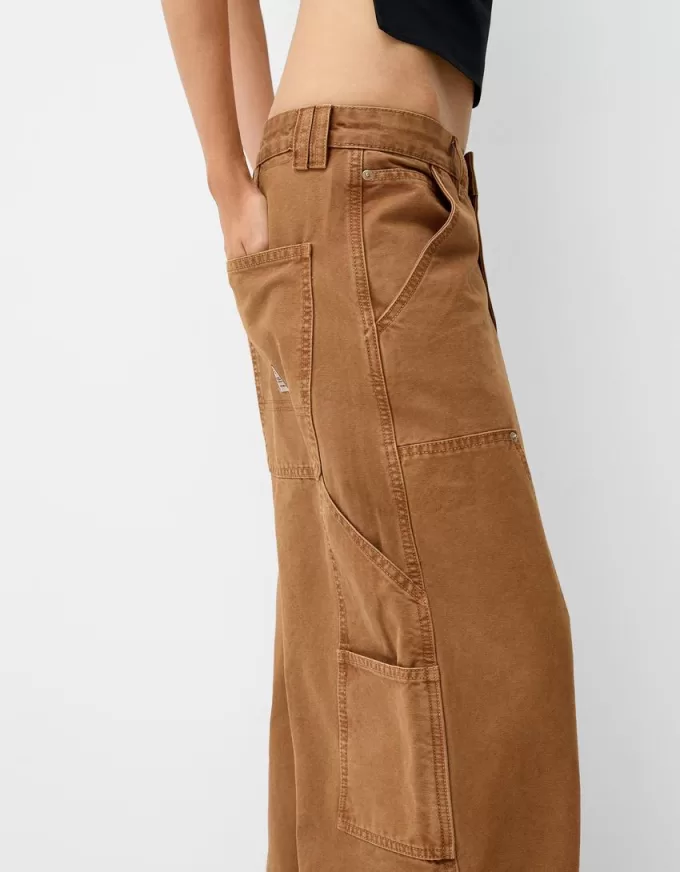 Pantaloni de dulgher din bumbac