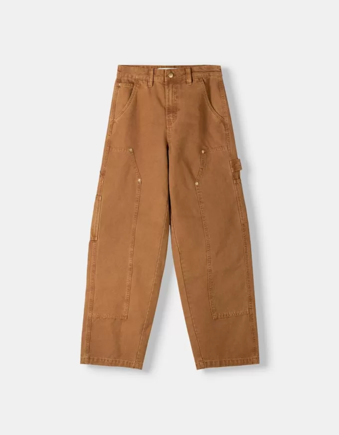 Pantaloni de dulgher din bumbac