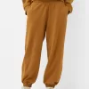 Pantaloni de jogger interlock voluminosi
