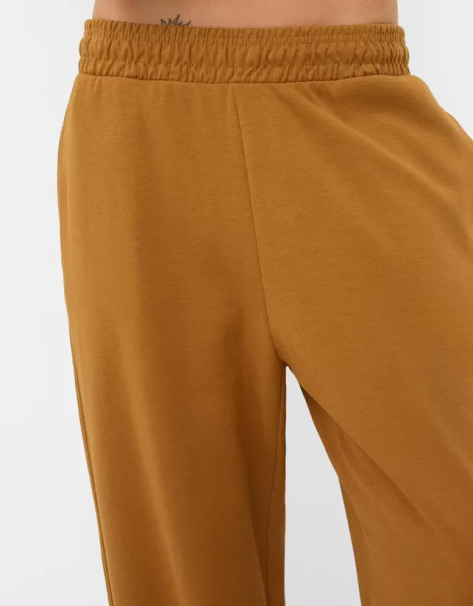 Pantaloni de jogger interlock voluminosi