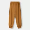 Pantaloni de jogger interlock voluminosi