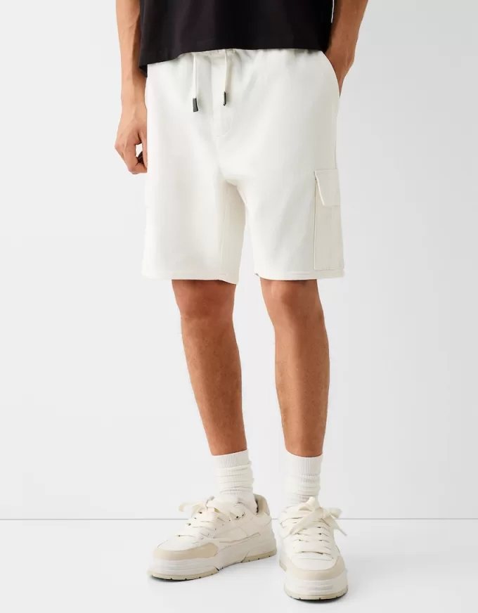 Pantaloni de jogging Bermuda soft cargo Pantaloni de jogging Bermuda soft cargo