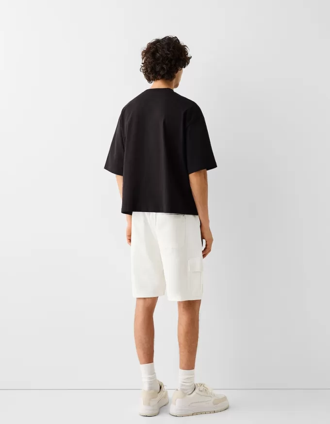 Pantaloni de jogging Bermuda soft cargo Pantaloni de jogging Bermuda soft cargo
