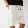 Pantaloni de jogging Bermuda soft cargo Pantaloni de jogging Bermuda soft cargo