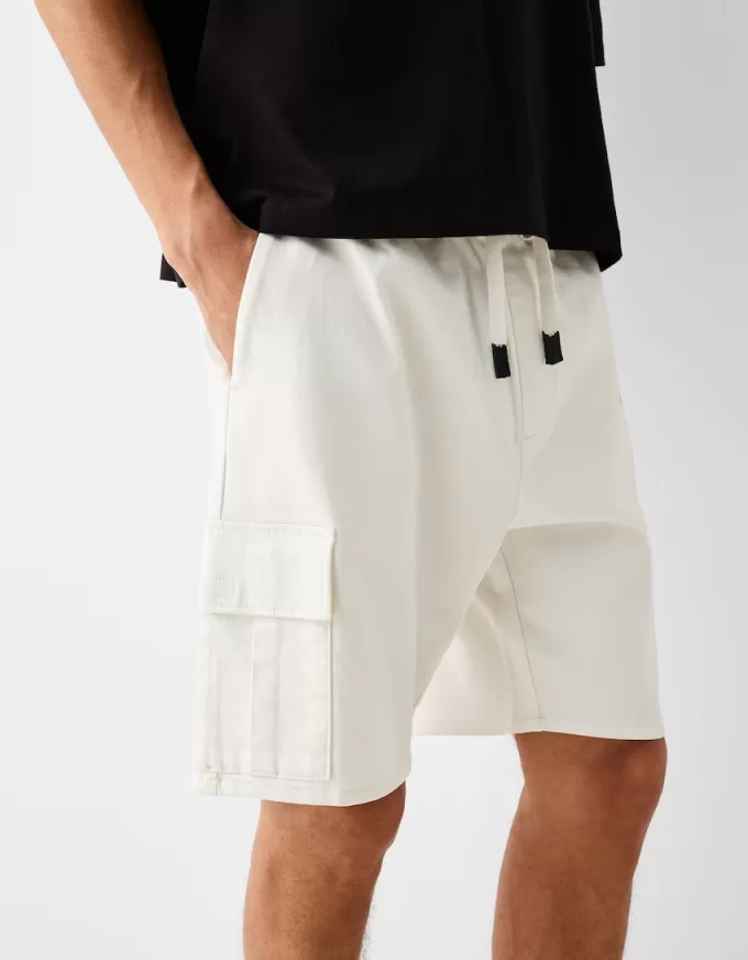 Pantaloni de jogging Bermuda soft cargo Pantaloni de jogging Bermuda soft cargo