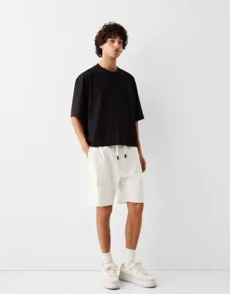 Pantaloni de jogging Bermuda soft cargo