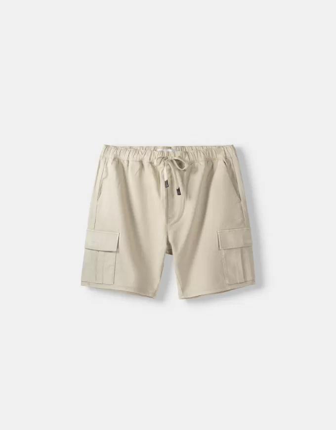 Pantaloni de jogging Bermuda soft cargo Pantaloni de jogging Bermuda soft cargo