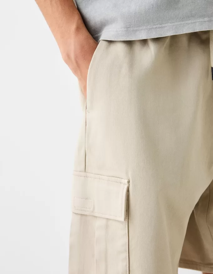 Pantaloni de jogging Bermuda soft cargo Pantaloni de jogging Bermuda soft cargo