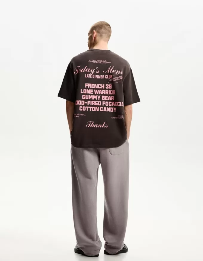 Pantaloni de pluș cu balloon fit Pantaloni de pluș cu balloon fit