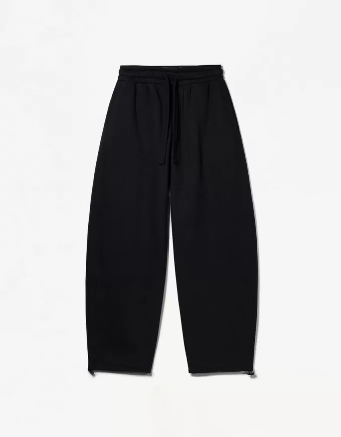 Pantaloni de pluș cu balloon fit Pantaloni de pluș cu balloon fit