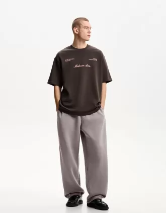 Pantaloni de pluș cu balloon fit