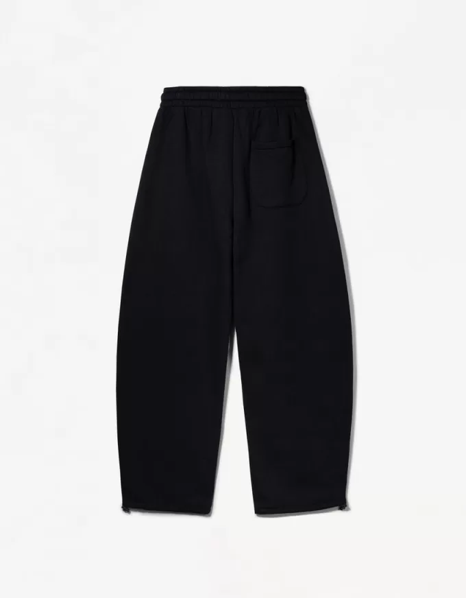 Pantaloni de pluș cu balloon fit Pantaloni de pluș cu balloon fit