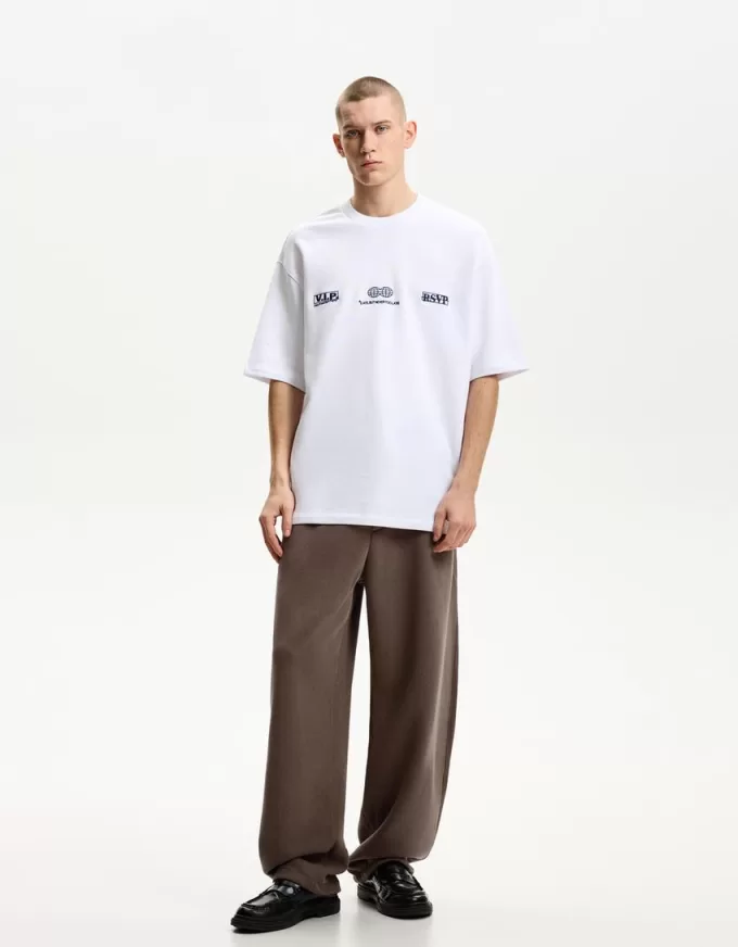 Pantaloni de pluș cu balloon fit