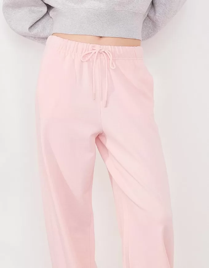 Pantaloni de pluș cu cusături laterale Pantaloni de pluș cu cusături laterale