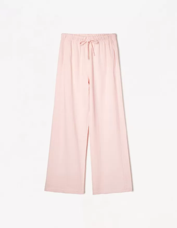 Pantaloni de pluș cu cusături laterale Pantaloni de pluș cu cusături laterale