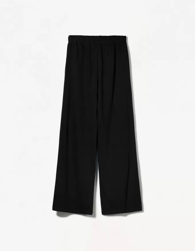 Pantaloni de pluș cu cusături laterale