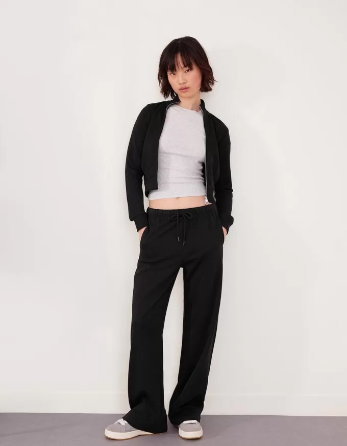 Pantaloni de pluș cu cusături laterale Pantaloni de pluș cu cusături laterale
