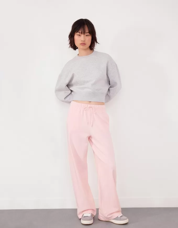 Pantaloni de pluș cu cusături laterale Pantaloni de pluș cu cusături laterale