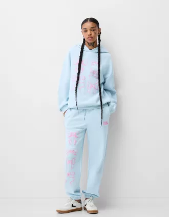 Pantaloni de sport cu imprimeu