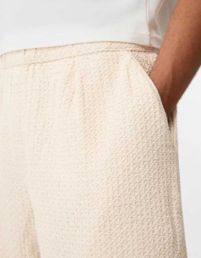 Pantaloni de trening Bermude texturați Pantaloni de trening Bermude texturați