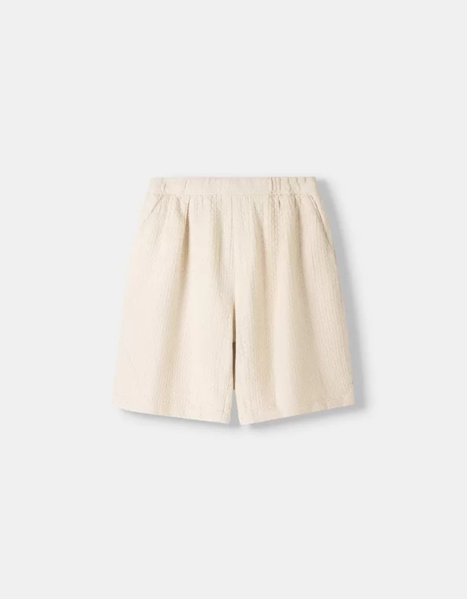 Pantaloni de trening Bermude texturați Pantaloni de trening Bermude texturați