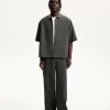 Pantaloni de trening croiți cu croială dreaptă Pantaloni de trening croiți cu croială dreaptă