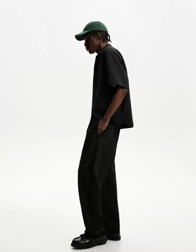 Pantaloni de trening croiți cu croială dreaptă Pantaloni de trening croiți cu croială dreaptă