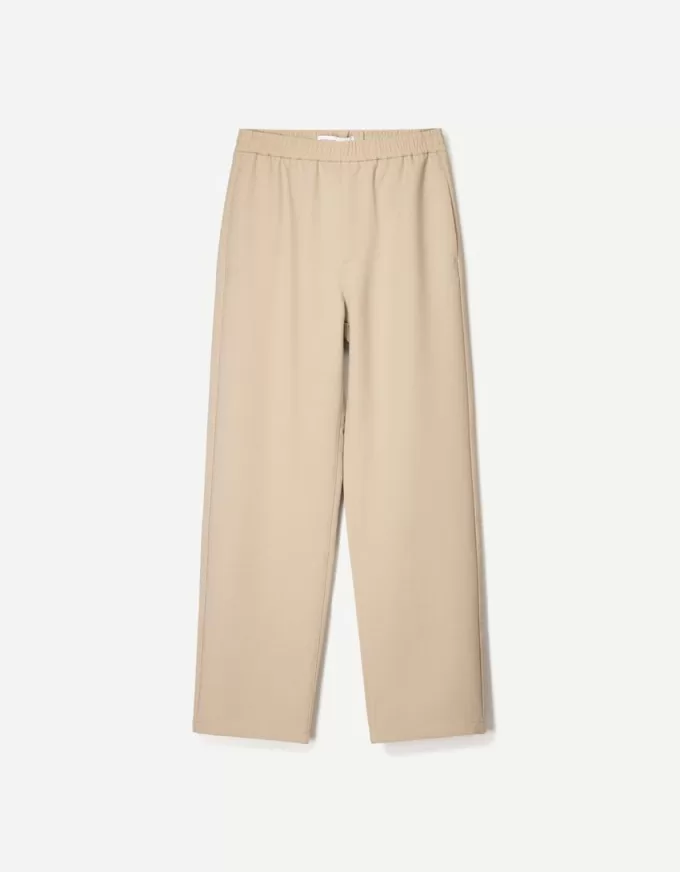 Pantaloni de trening croiți cu croială dreaptă Pantaloni de trening croiți cu croială dreaptă