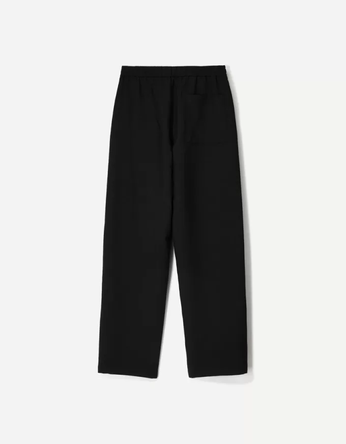 Pantaloni de trening croiți cu croială dreaptă Pantaloni de trening croiți cu croială dreaptă