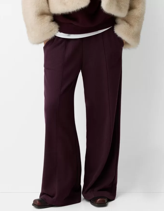 Pantaloni de trening cu picioare largi Pantaloni de trening cu picioare largi