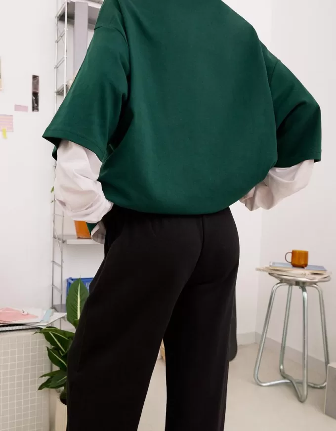 Pantaloni de trening cu picioare largi Pantaloni de trening cu picioare largi