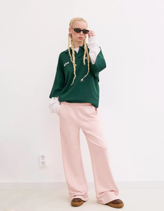 Pantaloni de trening cu picioare largi Pantaloni de trening cu picioare largi