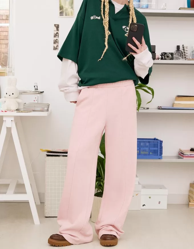 Pantaloni de trening cu picioare largi Pantaloni de trening cu picioare largi