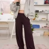Pantaloni de trening cu picioare largi Pantaloni de trening cu picioare largi