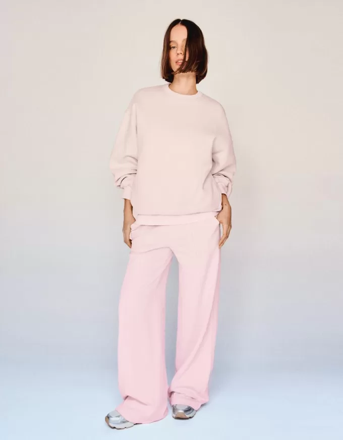 Pantaloni de trening cu picioare largi Pantaloni de trening cu picioare largi