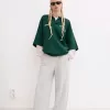 Pantaloni de trening cu picioare largi Pantaloni de trening cu picioare largi