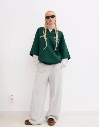 Pantaloni de trening cu picioare largi