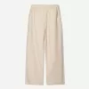 Pantaloni de trening cu picioare largi în amestec de in Pantaloni de trening cu picioare largi în amestec de in