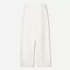 Pantaloni de trening cu picioare largi în amestec de in Pantaloni de trening cu picioare largi în amestec de in